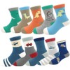 Zumou - Calcetines de algodón para niños pequeños, 5/10 unidades,