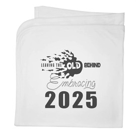 Azeeda 'New Beginnings for a Bright 2025' Cotton Baby Blanket/Shawl (BY00039807)