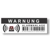 Deterrent Stickers for Burglar and Theft - Warning - Alarming