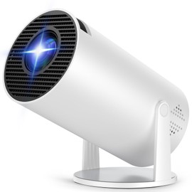 Proyector 4k, Mini Proyector Portatil con Android, Proyectores Inteligente 200 ANSI con WiFi 6 y BT 5.4, Auto Keystone, Pantalla de 200", Giro de 270°, Compatible con HDMI/iOS/Phone/PC/PS【HY300 PRO】