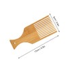 Peine para Tejer Tapicería de Madera de Bambú con Agujero,
