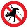 Ambiance Sticker Pipi Dog Sign - Laminated Waterproof & U
