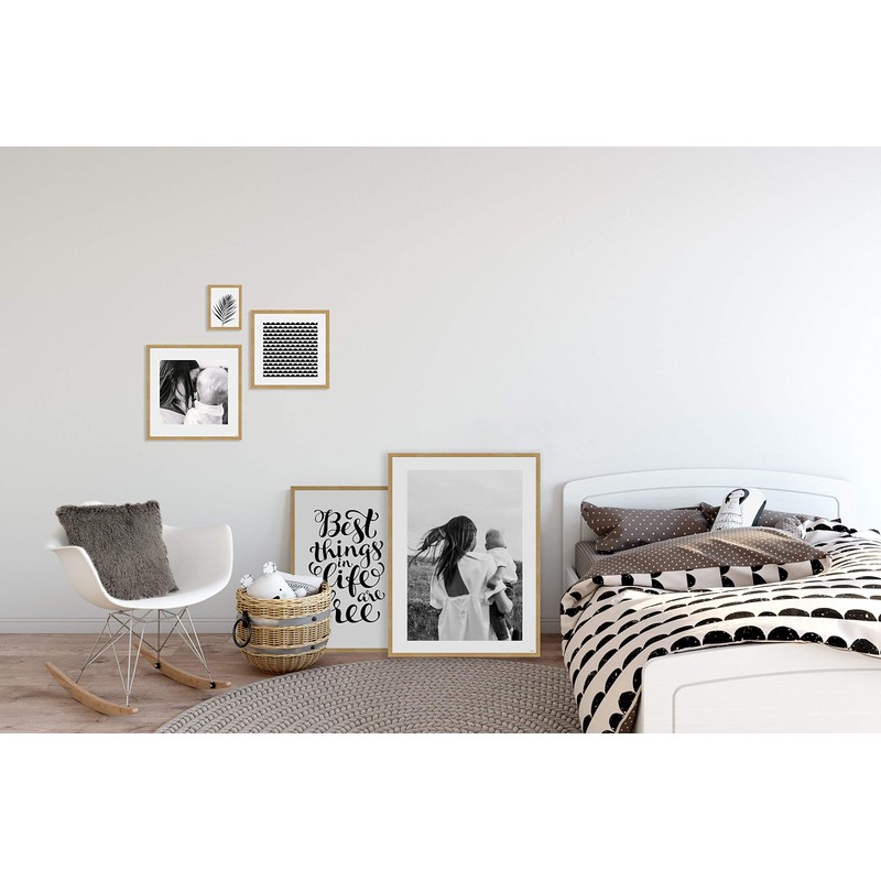 accent by nielsen Scandic Photo Frame, A4, 21x29.7cm Solid Oak