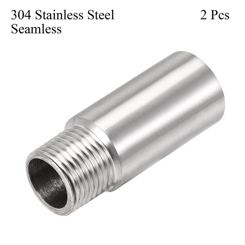 OFOWIN 2PCS Shower Head Extension Arm Stainless Steel, 1/2 PT