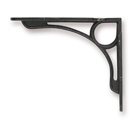 POSH LIVING 63562 Design Accessories, Black, W1.2 x D4.7 x H4.1 inches (3 x 12 x 10.5 cm), Iron Bracket S