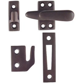 Emtek 8703 1-5/8" Height x 1" Width Standard Size Solid Brass Casement Latch, Oil Rubbed Bronze