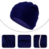 1PCS Women's Pleated Swim Cap Swimming Cap Long Hair Large