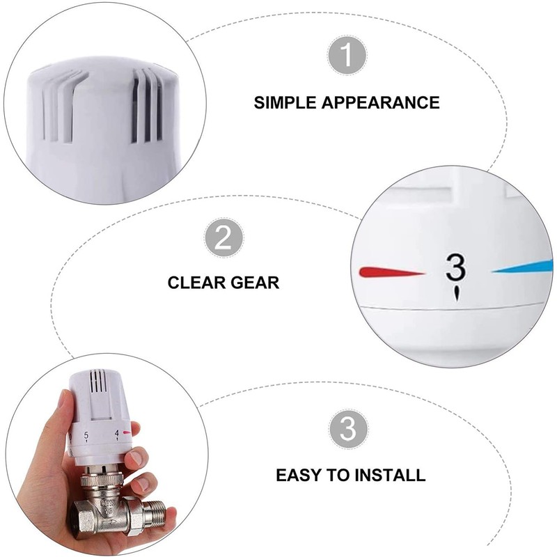 Youery Thermostatic Radiator Valve Heating System Pneumatic Temperature Control Valves