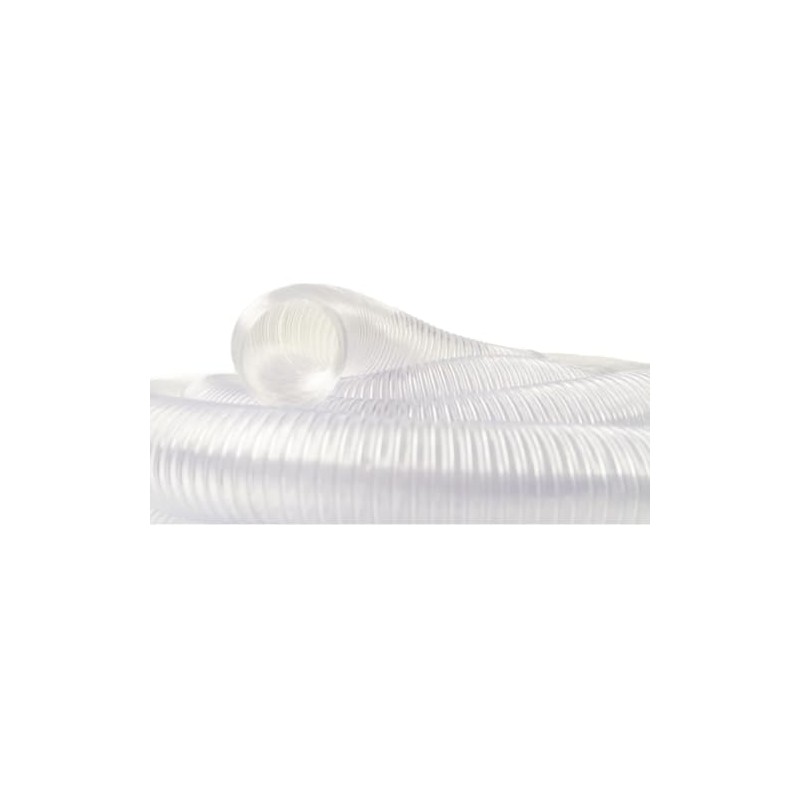 Manguera Flexible de PVC, 2 Pulgadas x 3 Metros, Transparente,