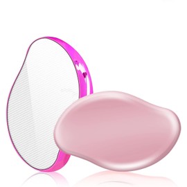 Crystal Hair Eraser for Women 2 Packs Reusable Hair Remover Stone, Painless Crystal Hair Remover for Women and Men, Magic Painless Exfoliation Hair Removal Tool, Magic Hair Eraser for Back Arms Legs