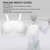 Fencing Sport Chest Guard PVC Adjustable Strap Fencing Women Breast