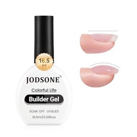 JODSONE 16.5ml Builder Gel Clear Builder Nail Polish for Thickening Strengthener Building Extension and Keep The Nail Art Effect for A Longer Time and Nail Art Design Gift for Women