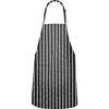 Fame Adult's Long Butcher Bib Apron-Chalk Stripe-O/S