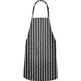 Fame Adult's Long Butcher Bib Apron-Chalk Stripe-O/S