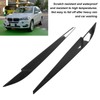 Pair Left Right Headlight Eyebrow Car Light Eyelids Carbon Fiber