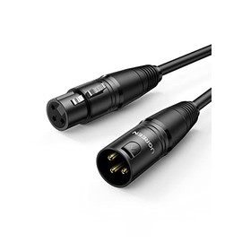UGREEN Cable de Micrófono, XLR, Macho a Hembra para Micrófonos de Condensador, Mezclador, Preamplificador, Altavoces, Full HD MIC Audio, Grabación y Más, 1M
