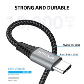 HOTNOW USB C to Micro USB cable 1.5FT 2Pack, USB Type C to Micro USB cords fast charging and Data sync