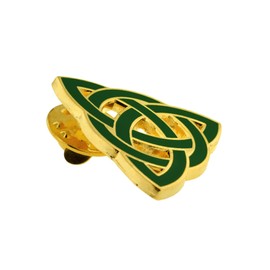 PinMart St. Patrick's Day Lapel Pin - Jewelry for Women and Men - Irish Culture Celebration Pin - Cast Pewter and Antique Bronze - Gold or Nickel Plated Enamel Brooch with Locking Back