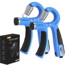 Hand Trainer, Set of 2 Hand Trainer, Forearm Trainer, Adjustable Handle 5-60 kg, Hand Forearm Training Device, Grip Strength Trainer, Non-Slip Handle, for Athletes and Restoration of the Hand