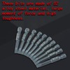 10pcs 1/4inch Hex Shank 50mm S2 Alloy Steel Slotted Screwdriver