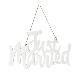 Fun Express Just Married Photo Prop Sign