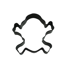 R & M Polyresin Coated Skull and Cross Bones Cookie Cutter, 3.5-Inch, Black