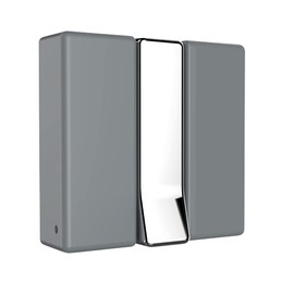 Wenko Basic Alpha 50554100 Folding Hook 8 x 8 x 2.5 cm ABS Grey