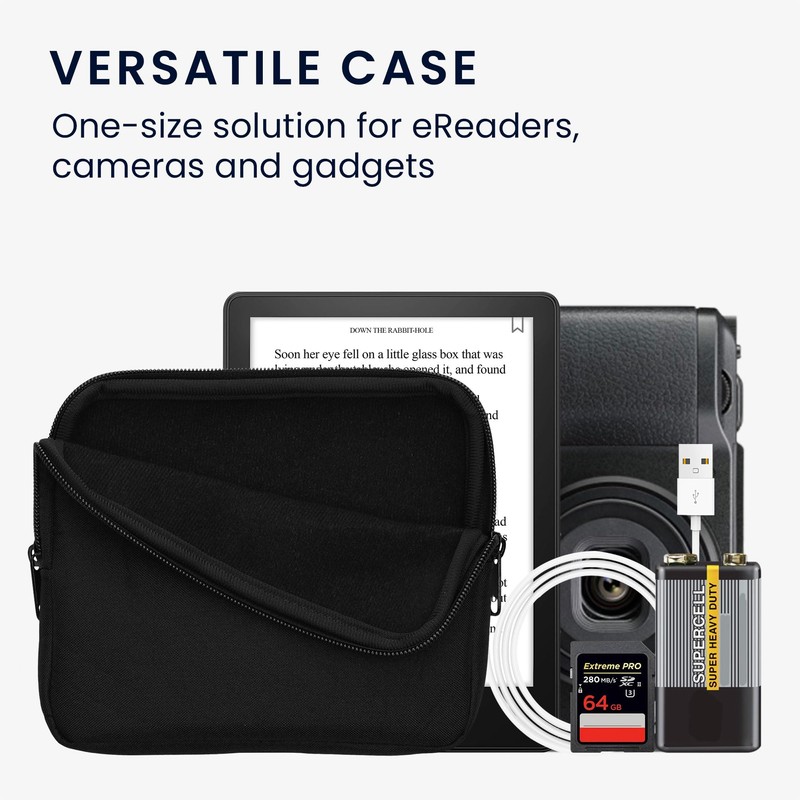 kwmobile Fabric Case Compatible with 6.8-7 Inch eReader Case -