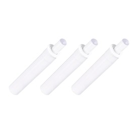 METALLIXITY Damper Buffers Push (2.36"x0.36") 3Pcs, Plastic Cabinet Push Latches Soft Quiet Close - for Door Drawer, Home Decoration, White