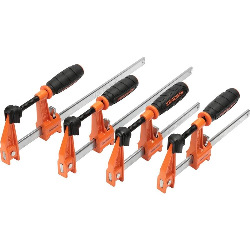 Jorgensen Set of 4 medium weight steel clamps (2-15 cm,