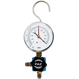 Air Conditioning Split Vacuum Pressure Gauge 1/4 SAE - 1/4 SAE Pipe Spring Pressure Gauge 80 mm