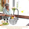 Cabilock Kitchen Colander Stainless Steel Fine Mesh Strainer Bowl Square