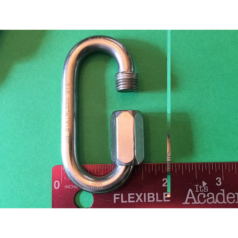 US Stainless 4 Pieces Stainless Steel 316 Quick Link 5/16