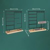 Vellure Jewelry Organizer Drawer – Wooden Base with Metal T-Bars,