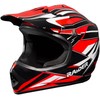 Raider 2131015 GX3 Unisex-Child MX Off-Road Helmet (Red, Youth Large)