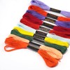 Friendship Bracelet String 24 Rainbow Color Skeins, Embroidery Floss Cross