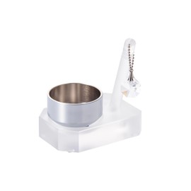 Small but Good Sound Mini Orin II Orin Diameter 1.5 inches (38 mm), Orin Set, Buddhist Tools, Linder, Divine Bone, Memorial, Made in Japan, Made in Japan (Matte Clear)