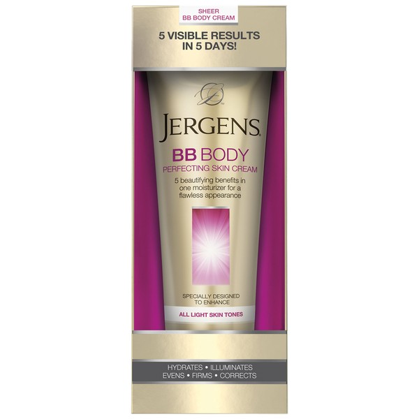 Jergens BB Body Perfecting Skin Cream, All Light Skin Tones, 7.5 Ounces