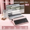 YUNZII QL75 Wireless Typewriter Hot Swap Retro Mechanical Keyboard,Punk Round