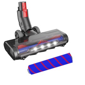 Motorized Brush with Headlights for Dyson V10 V11 Vacuum Cleaners,Updated Motorhead Attachment for HardWood Floor or Carpet Cleaning,Replacement Head Compatible with Dyson V10 Models