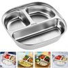 Stainless Steel Baby Plate, Stainless Baby Suction Plates Reusable Stainless