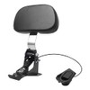 H RUO Adjustable Driver Backrest with Pad Compatible with Harley