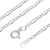 Sears 925 Figaro Chain Necklace, Silver, Silver