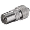 SAT-FOX TV Plug Set: 4 Coaxial Plugs and 4 Coaxial