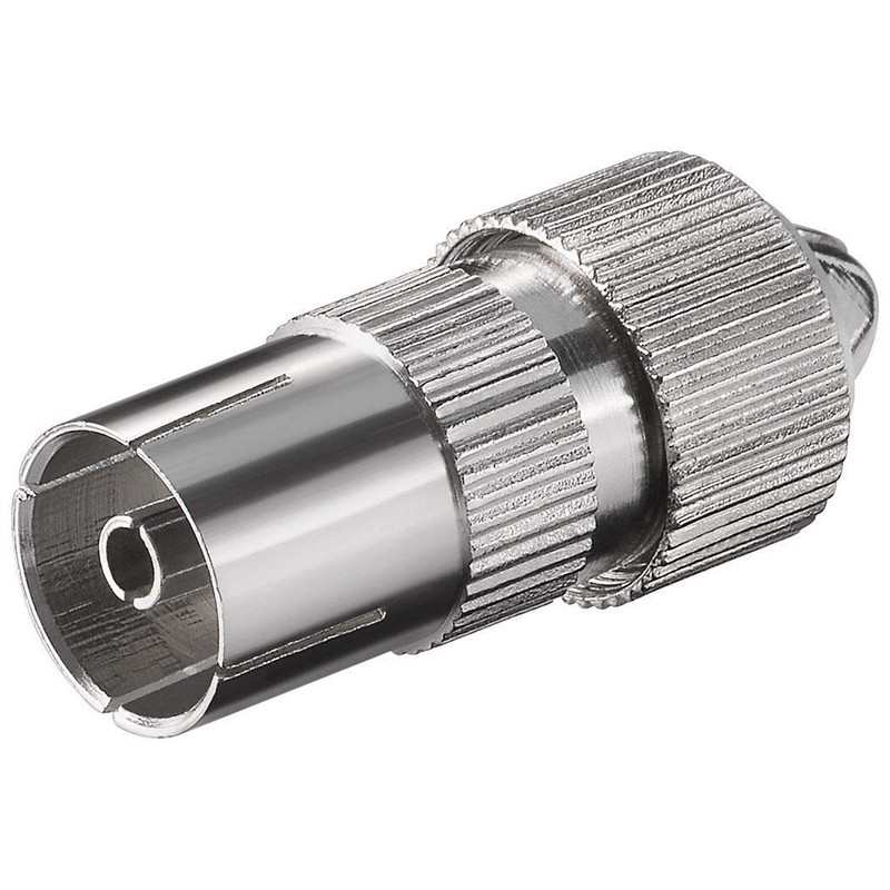 SAT-FOX TV Plug Set: 4 Coaxial Plugs and 4 Coaxial