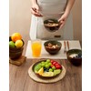 Pokini Stoneware Cereal Bowls Set of 6, 22 Oz Soup