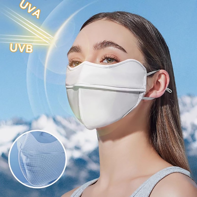 [VitalBloom] UVカットマスク 紫外線対策 日焼け止め 立体 マスク 夏 呼吸しやすい 洗えるマスク 日焼け防止