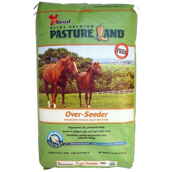 X-Seed 440FS0021UCT185 Land Over-Seeder Pasture Forage Seed, 25-Pound , Green