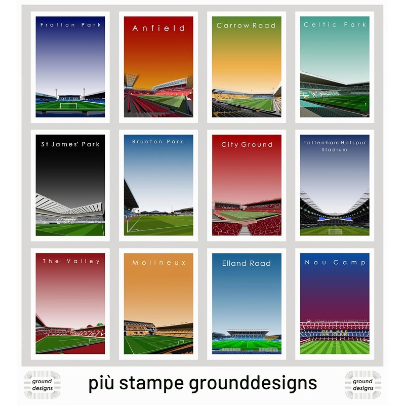 GroundDesigns A.S. ROMA Football Gift STADIO OLIMPICO Roma Italia 90