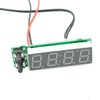 Riloer Car Temperature Clock, Car Clock 12V 3 in 1